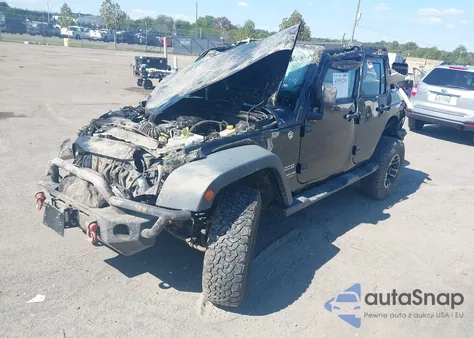 2014 Jeep Wrangler Unlimited Sport z USA, uszkodzony, nr VIN 1C4BJWDG6EL253040